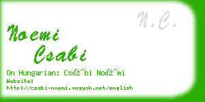 noemi csabi business card